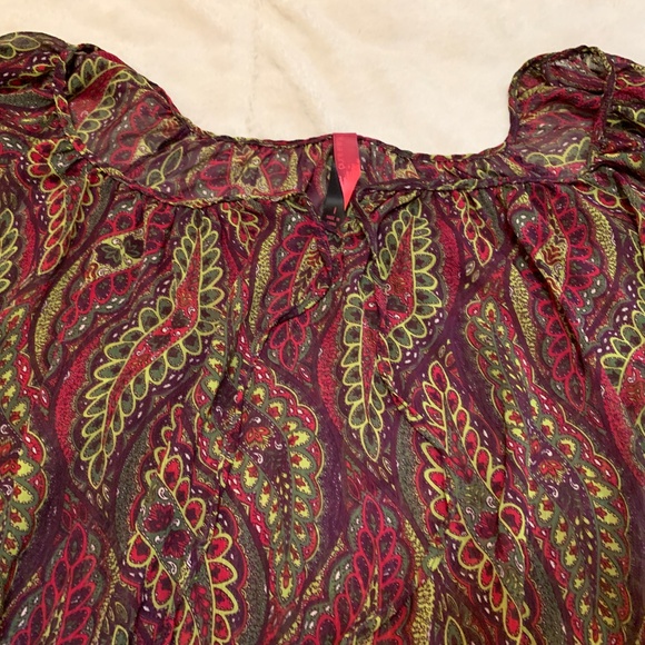 Sheer Paisley Blouse - Picture 2 of 2